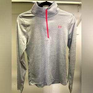 Like New! 1/2 Zip Long Sleeve Under Armour Athletic Shirt. Size Small